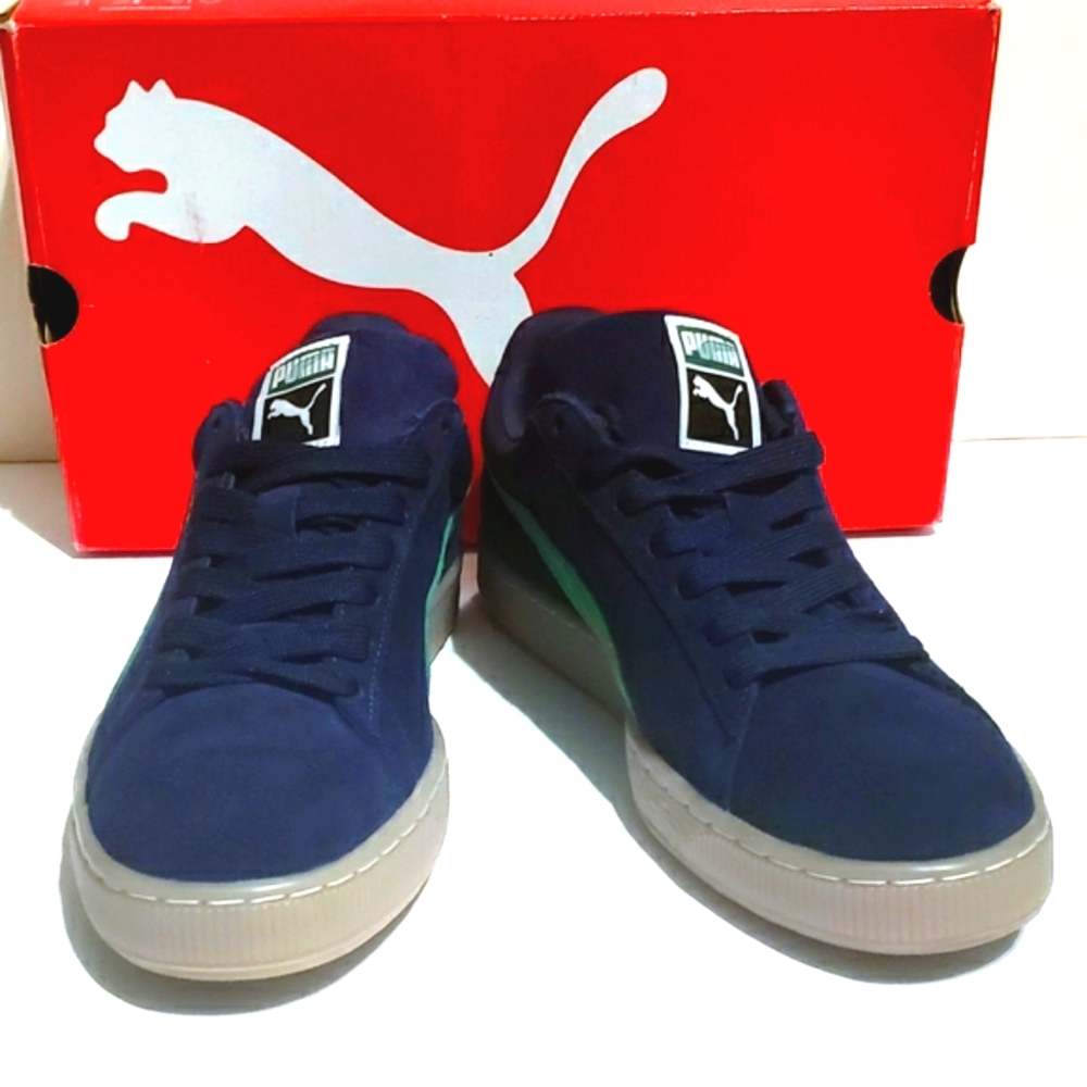 PUMA Suede Classic / Blue Green Gum sz 12 - Picture 4 of 15